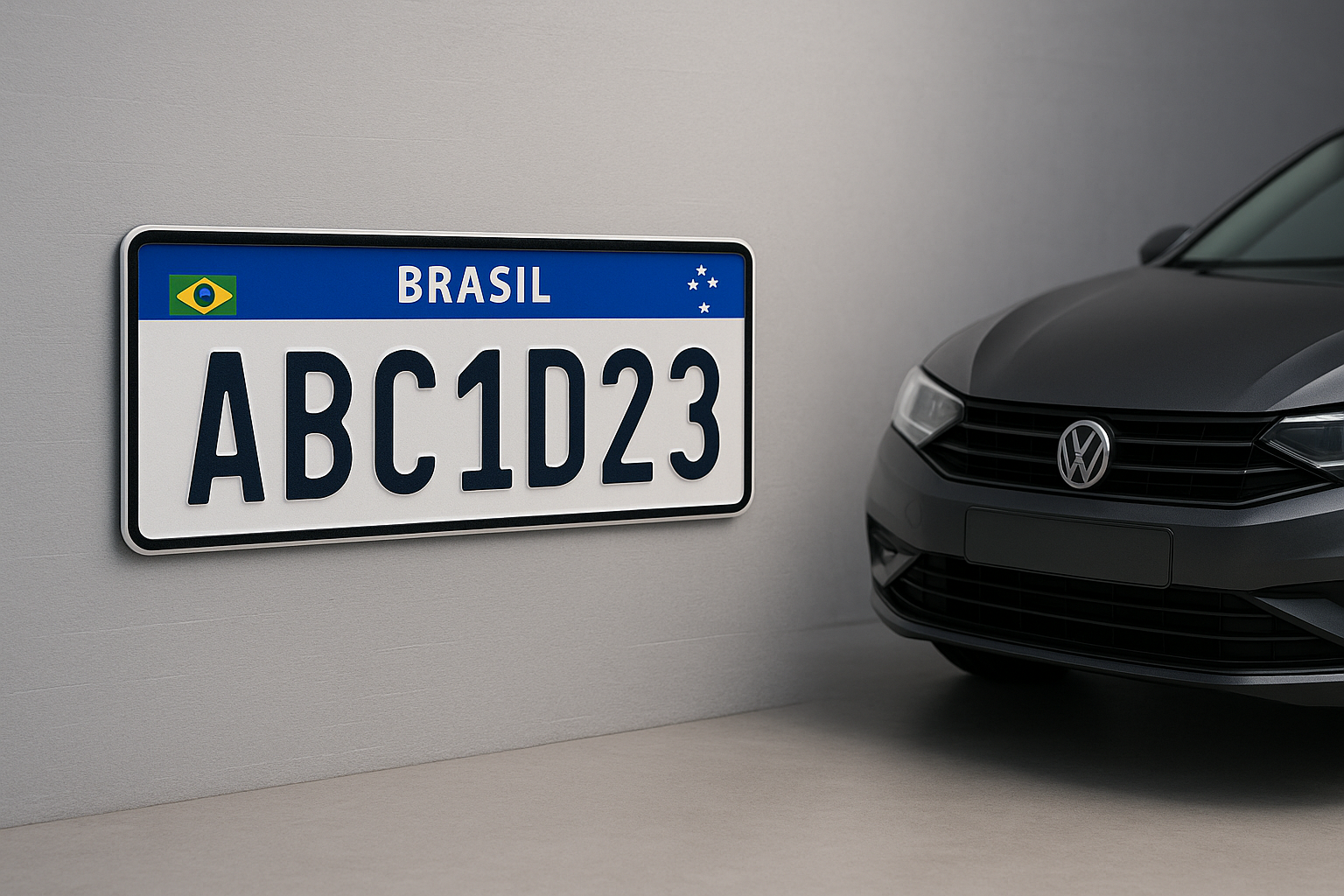 Placas veiculares Osorio - Modelos disponíveis